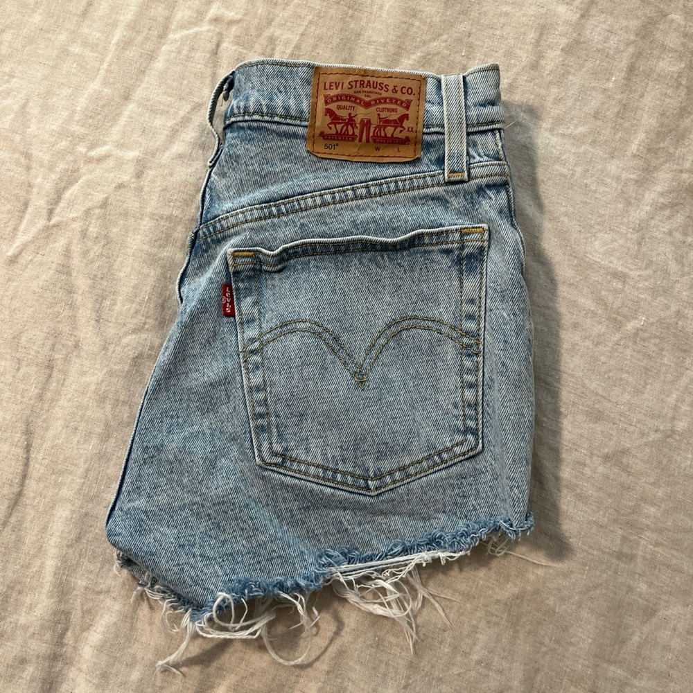 Levi's Light Blue Denim Shorts